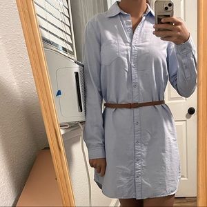 Light Blue Oversized Button Down - Size Small